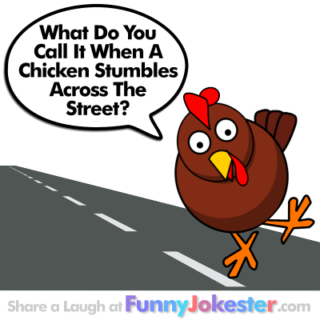 Funny Chicken Joke Stumbling