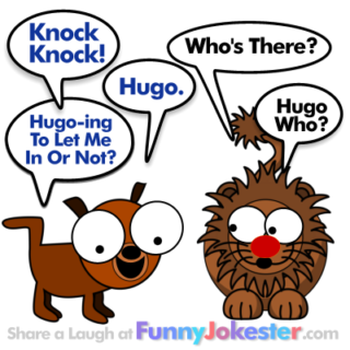 Knock Knock Joke Hugo the Dog