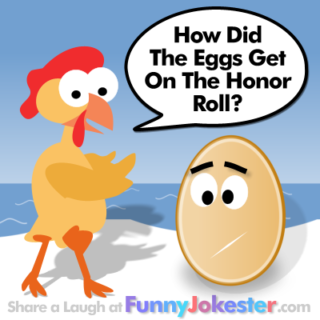 Funny Chicken Telling Egg Joke